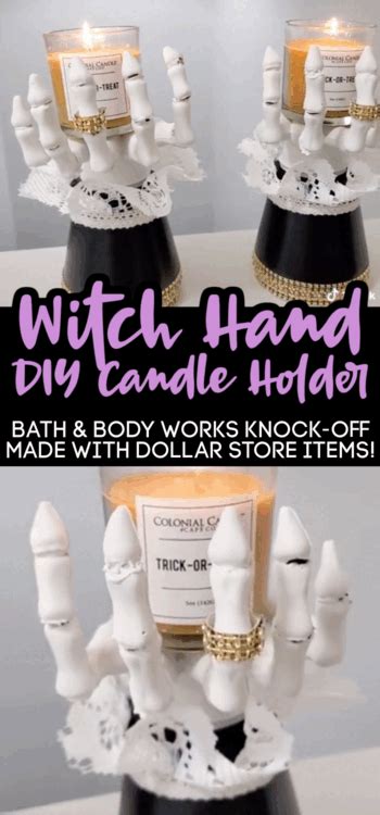 Witch hand candle holdet